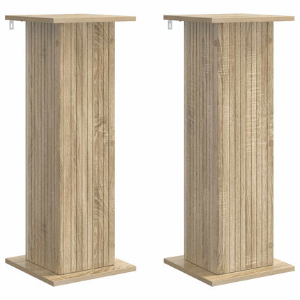 Växtställ 2 st Sonoma-ek 30,5 x 30 x 80,5 cm Konstruerat trä