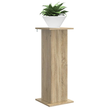 Växtställ 2 pcs Sonoma-ek 30,5 x 30 x 80,5 cm Konstruerat trä