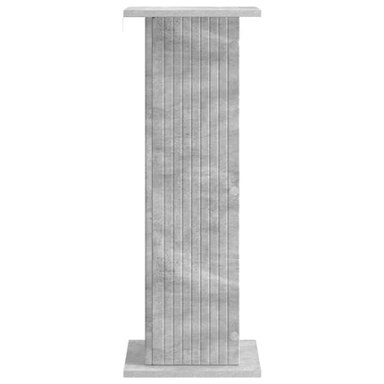 Växtställ 2 st Betonggrå 30,5 x 30 x 80,5 cm Konstruerat trä