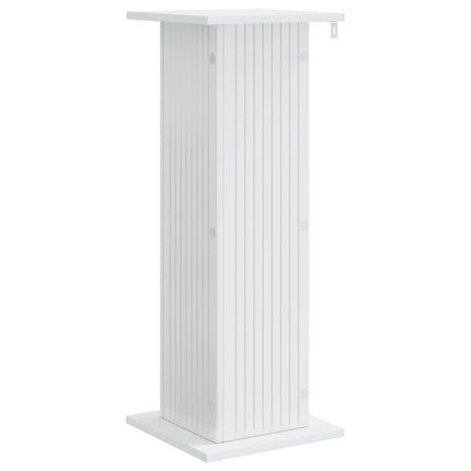 Växtställ Vit högglans 30,5 x 30 x 80,5 cm Konstruerat trä