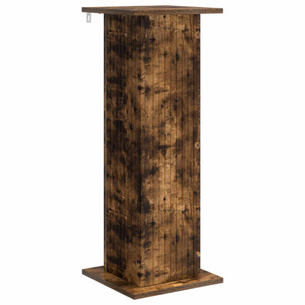 Växtställ 2 pcs Rökt ek 30,5 x 30 x 80,5 cm Konstruerat trä