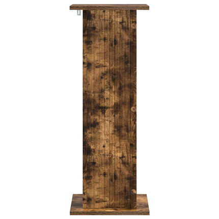 Växtställ 2 st Rökt ek 30,5 x 30 x 80,5 cm Konstruerat trä