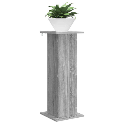 Växtställ 2 pcs Grå sonoma-ek 30,5 x 30 x 80,5 cm