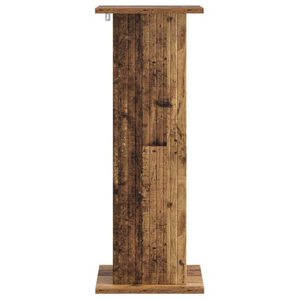 Växtställ 2 st Gammalt trä 30,5 x 30 x 80,5 cm Konstruerat trä