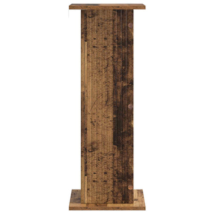 Växtställ 2 st Gammalt trä 30,5 x 30 x 80,5 cm Konstruerat trä