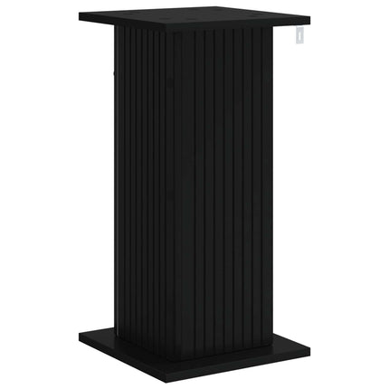 Växtställ 2 pcs Svart 30,5 x 30 x 60,5 cm Konstruerat trä