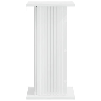 Växtställ Vit högglans 30,5 x 30 x 60,5 cm Konstruerat trä