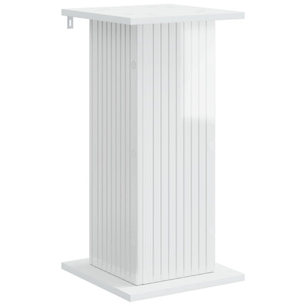 Växtställ 2 pcs Vit högglans 30,5 x 30 x 60,5 cm