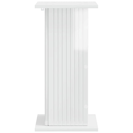Växtställ 2 pcs Vit högglans 30,5 x 30 x 60,5 cm