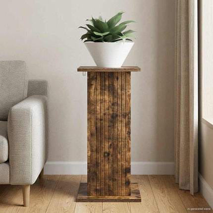 Växtställ Rökt ek 30,5 x 30 x 60,5 cm Konstruerat trä