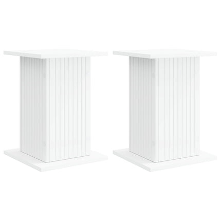 Växtställ 2 pcs Vit 30,5 x 30 x 43 cm Konstruerat trä