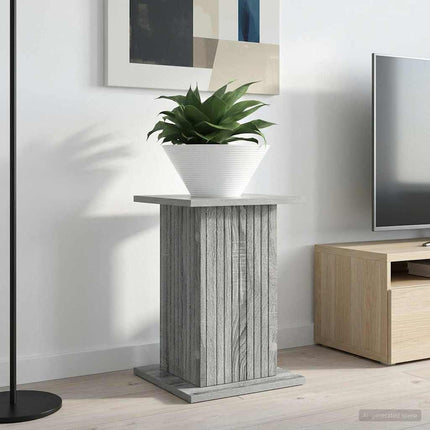 Växtställ 2 pcs Grå sonoma-ek 30,5 x 30 x 43 cm Konstruerat trä