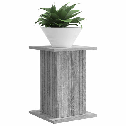 Växtställ 2 pcs Grå sonoma-ek 30,5 x 30 x 43 cm Konstruerat trä