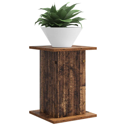 Växtställ 2 pcs Gammalt trä 30,5 x 30 x 43 cm Konstruerat trä