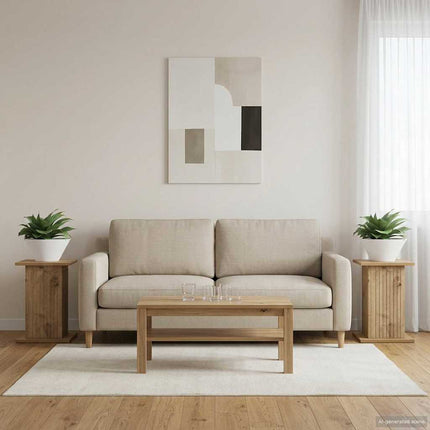 Växtställ 2 pcs Artisan-ek 30,5 x 30 x 43 cm Konstruerat trä