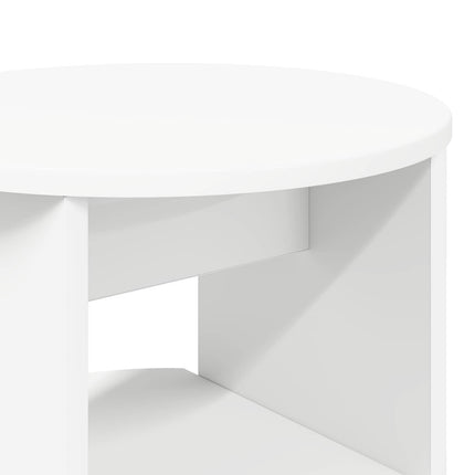 Sidokabinett Vit Ø40 x 50 cm Konstruerat trä