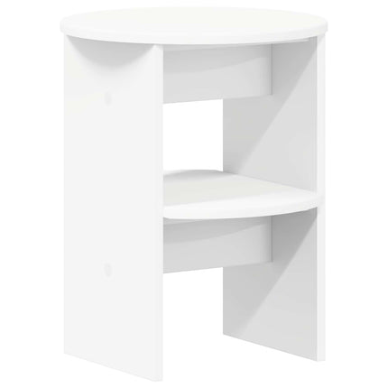 Sidokabinett Vit Ø40 x 50 cm Konstruerat trä
