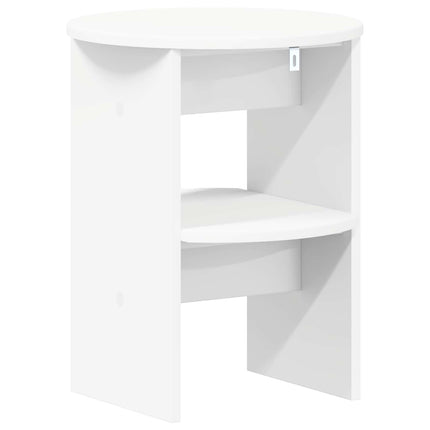 Sidokabinett Vit Ø40 x 50 cm Konstruerat trä