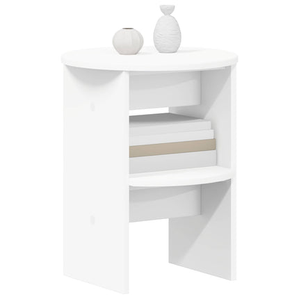 Sidokabinett 2 pcs Vit Ø40 x 50 cm Konstruerat trä