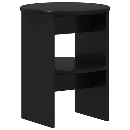 Sidokabinett 2 pcs Svart Ø40 x 50 cm Konstruerat trä