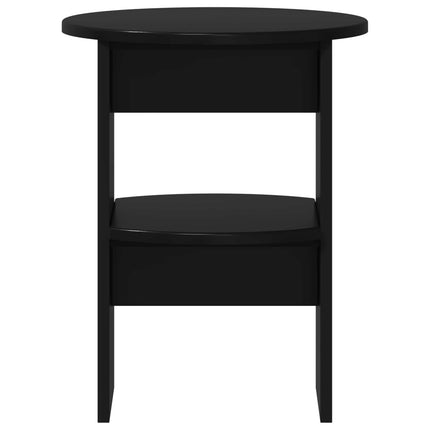 Sidokabinett 2 pcs Svart Ø40 x 50 cm Konstruerat trä