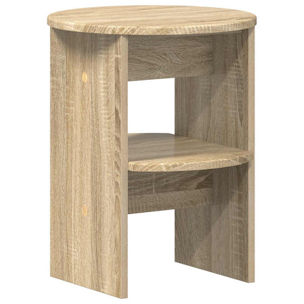 Sidokabinett 2 pcs Sonoma-ek Ø40 x 50 cm Konstruerat trä