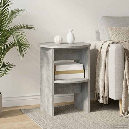 Sidokabinett BetongGrå Ø40 x 50 cm Konstruerat trä