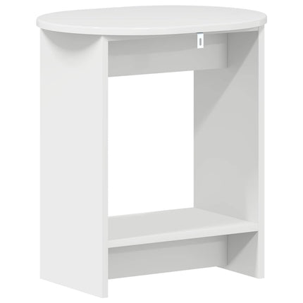 Sidobord Vit högglans 50 x 39,5 x 55 cm Konstruerat trä