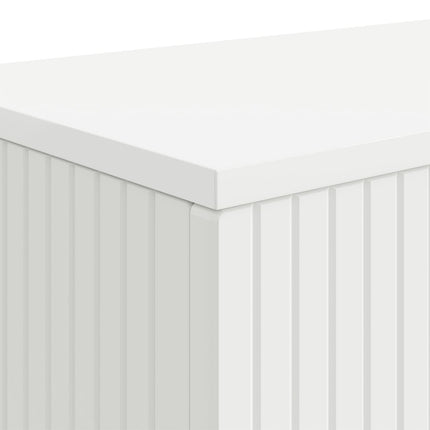 Konsolbord Randig Vit 101 x 29 x 74 cm Konstruerat trä