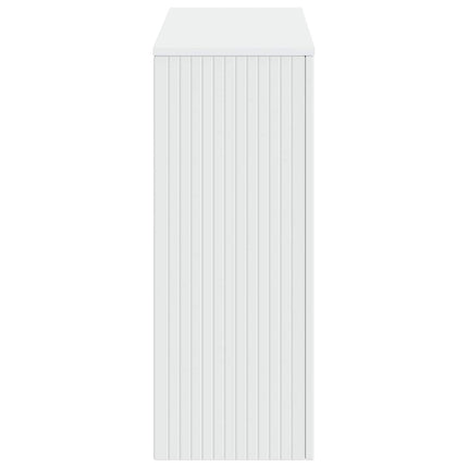 Konsolbord Randig Vit 101 x 29 x 74 cm Konstruerat trä