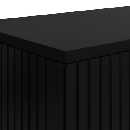 Konsolbord Randig Svart 101 x 29 x 74 cm Konstruerat trä