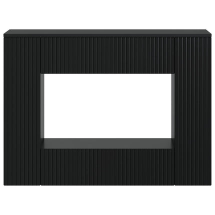 Konsolbord Randig Svart 101 x 29 x 74 cm Konstruerat trä
