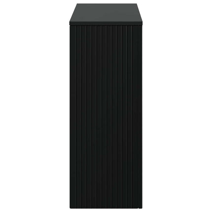 Konsolbord Randig Svart 101 x 29 x 74 cm Konstruerat trä