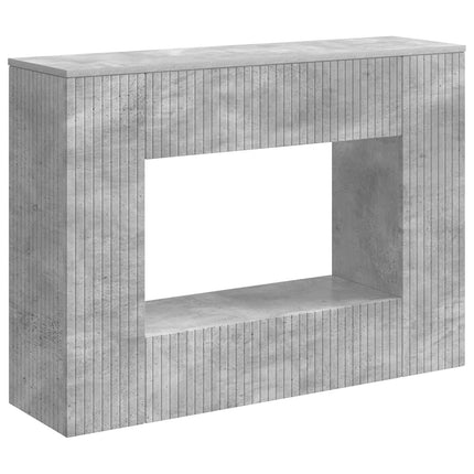Konsolbord Randig BetongGrå 101 x 29 x 74 cm Konstruerat trä