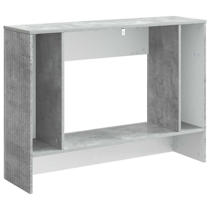 Konsolbord Randig BetongGrå 101 x 29 x 74 cm Konstruerat trä