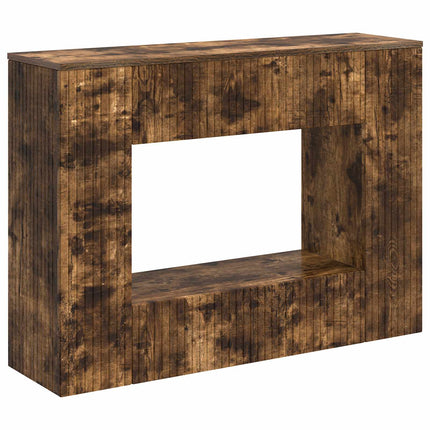 Konsolbord Randig Rökt Ek 101 x 29 x 74 cm Konstruerat trä