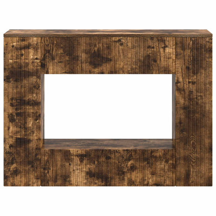 Konsolbord Randig Rökt Ek 101 x 29 x 74 cm Konstruerat trä