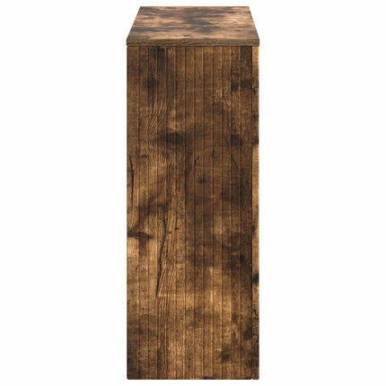 Konsolbord Randig Rökt Ek 101 x 29 x 74 cm Konstruerat trä