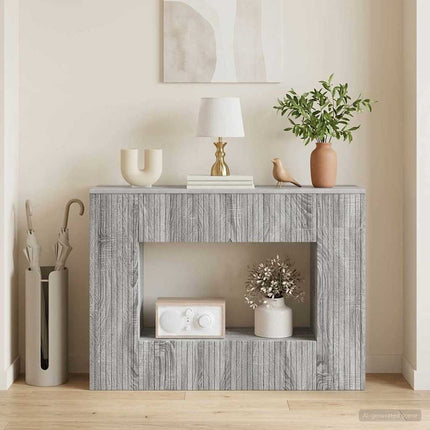Konsolbord Randig Grå Sonoma 101 x 29 x 74 cm Konstruerat trä