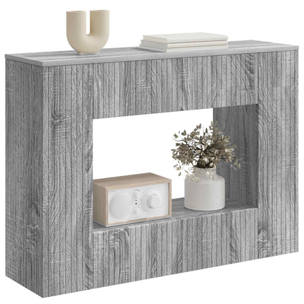 Konsolbord Randig Grå Sonoma 101 x 29 x 74 cm Konstruerat trä