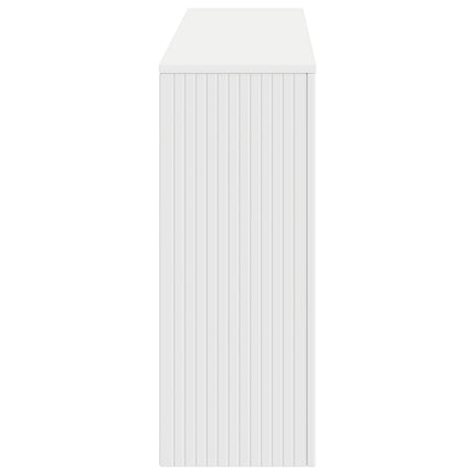 Konsolbord Randig Vit 155 x 29 x 74 cm Konstruerat trä