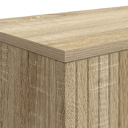 Konsolbord Randig Sonoma-ek 155 x 29 x 74 cm Konstruerat trä