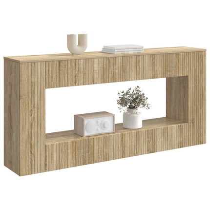 Konsolbord Randig Sonoma-ek 155 x 29 x 74 cm Konstruerat trä