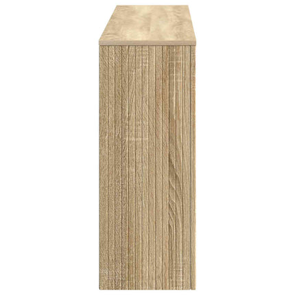 Konsolbord Randig Sonoma-ek 155 x 29 x 74 cm Konstruerat trä