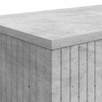 Konsolbord Randig BetongGrå 155 x 29 x 74 cm Konstruerat trä