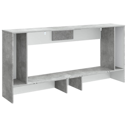 Konsolbord Randig BetongGrå 155 x 29 x 74 cm Konstruerat trä