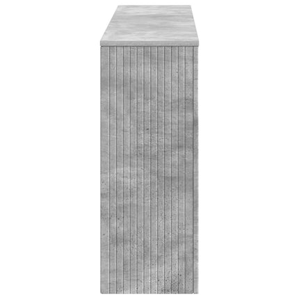 Konsolbord Randig BetongGrå 155 x 29 x 74 cm Konstruerat trä
