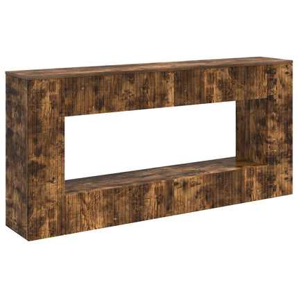 Konsolbord Randig Rökt Ek 155 x 29 x 74 cm Konstruerat trä
