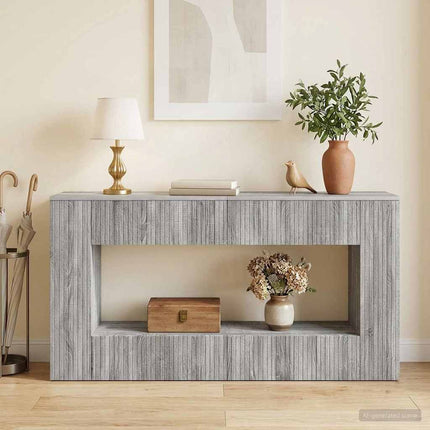 Konsolbord Randig Grå Sonoma 155 x 29 x 74 cm Konstruerat trä