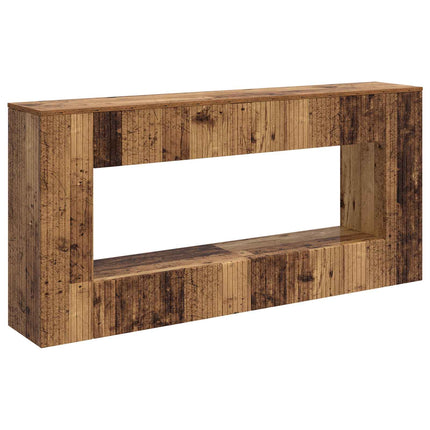 Konsolbord Randig Gammalt trä 155 x 29 x 74 cm Konstruerat trä